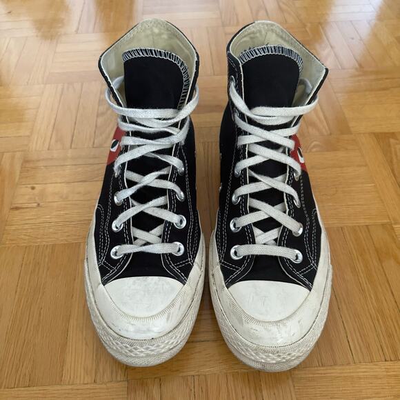 Converse CDG Play Chuck Taylor High Top Sneaker Size 7.5 Womens - Picture 1 of 10